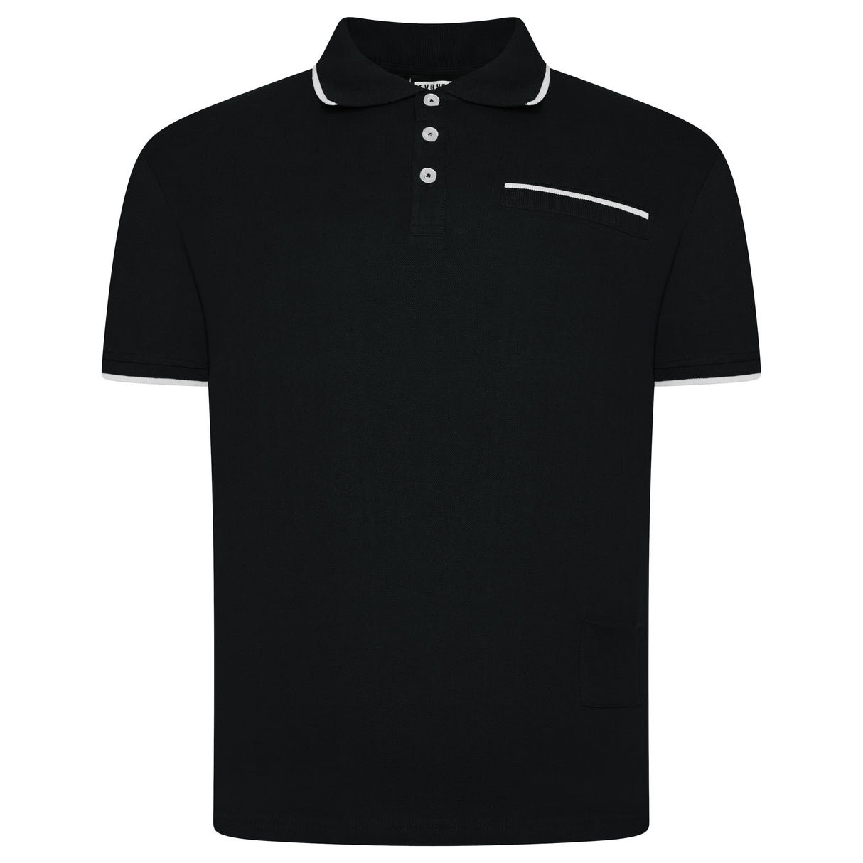 Evryone Contrast Tipped Polo Shirt