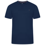 Tommy Hilfiger Flag Embroidery Fitted Crew Neck T-Shirt