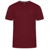 Tommy Hilfiger Flag Embroidery Fitted Crew Neck T-Shirt