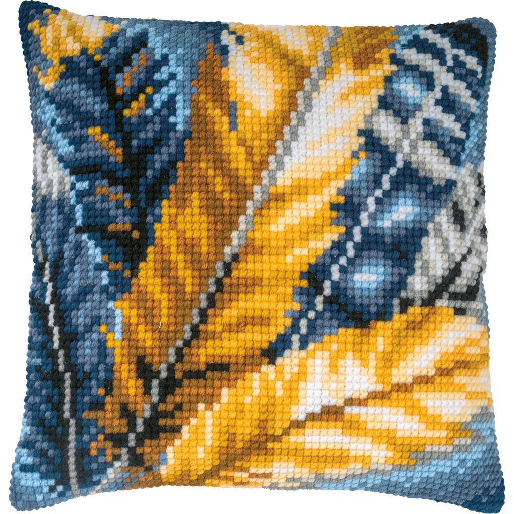 Vervaco Cross Stitch Kit 40cm Cushion Cover - Feathers