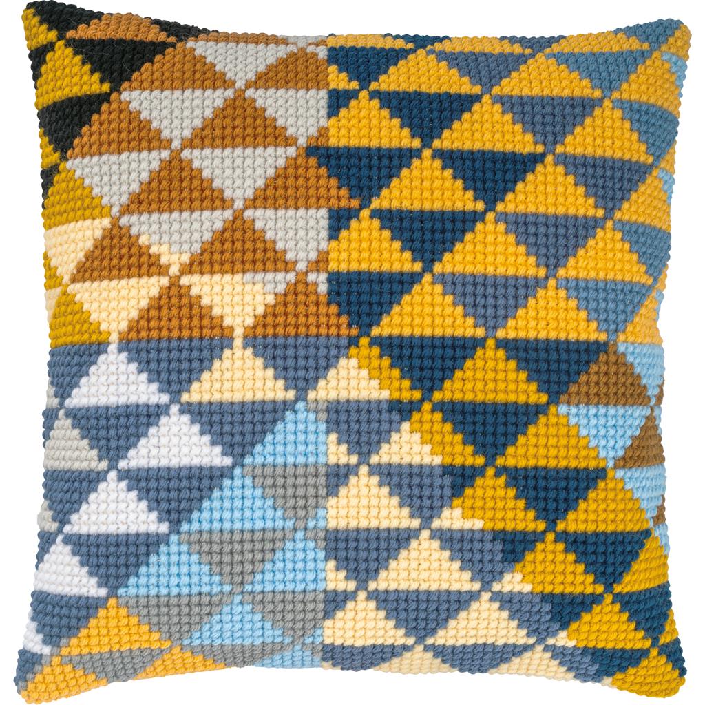 Vervaco Cross Stitch Kit 40cm Cushion Cover - Geometric 4