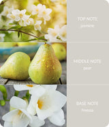 Heart & Home White Jasmine & Freesia  Twin Wick Ellipse Soy Candle - 40 Hours Burn